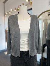 Load image into Gallery viewer, Charcoal Grey 3/4 Sleeve Open Cardigan
