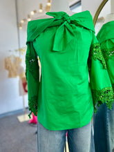 Load image into Gallery viewer, Michelle Green or Baby Blue Off Shoulders Top