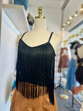 Load image into Gallery viewer, Kendra western Fringe Adjustable Strap Tank Top