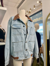 Load image into Gallery viewer, Megan Corduroy Light Denim Front 4 Pocket Jacket
