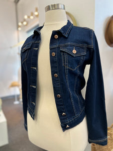Larissa Long Sleeve Dark Denim Jacket