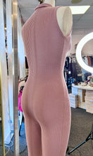 Load image into Gallery viewer, Lexy Mauve Ribbed Sleeveless Jumpsuit