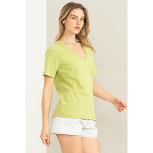 Kristy Solid T-Shirt Top