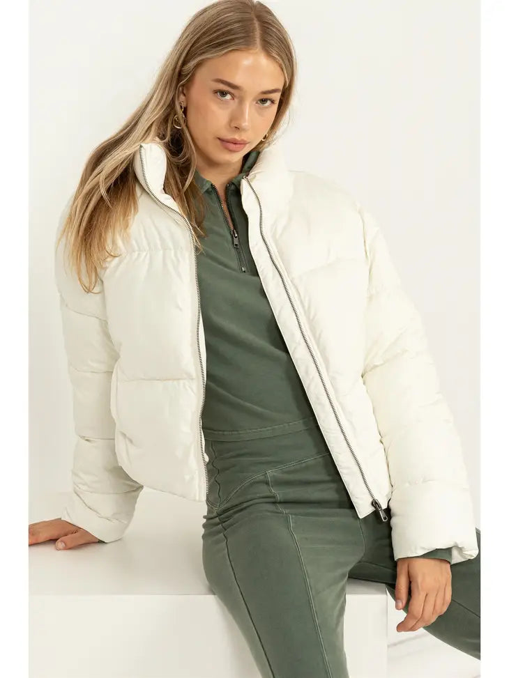 Emily weekend Ivory puffer jacket