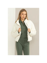 Load image into Gallery viewer, Emily weekend Ivory puffer jacket