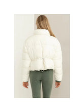 Load image into Gallery viewer, Emily weekend Ivory puffer jacket