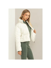 Load image into Gallery viewer, Emily weekend Ivory puffer jacket