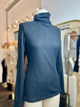 Load image into Gallery viewer, Bethany Black Long Sleeve Turtleneck Top