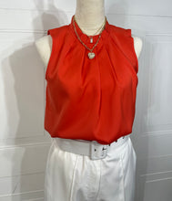 Load image into Gallery viewer, Carolina Orange Round Neck Sleeves Top