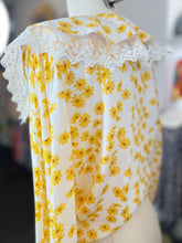 Load image into Gallery viewer, CLEARANCE Felicia Lilac or Yellow Front Tie Collar Top