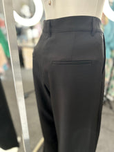 Load image into Gallery viewer, Brissa Black Hidden Button Straight Pants