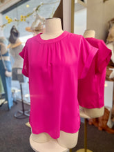 Load image into Gallery viewer, Daniel Fuschia Kelly Green, Fushia and Cobalt Blue Top