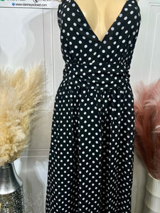 Marla Spaghetti Strap Polka Dot Maxi Dress