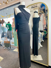 Load image into Gallery viewer, Bethany Butter Yellow or Black Maxi Dress Scarf Included