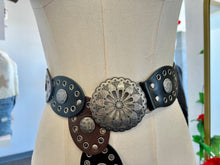 Load image into Gallery viewer, Cecilia Black and Dark Brown Adjustable Belt