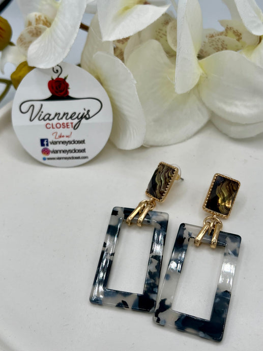 Stephannie Green Marble Rectangle Geometric Style