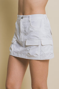 Mairim Black, Khaki or White Cargo Skirt