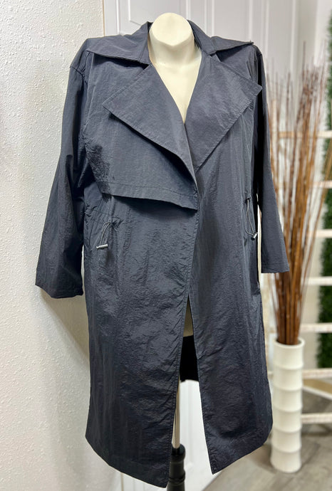 Gilda Black Oversized Wind Breaker