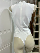 Load image into Gallery viewer, Penelope Black or White Round Neck Embroidered Bodysuit