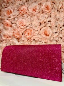 Tessa Sparkly Magnetic Closure Clutch