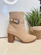 Load image into Gallery viewer, Chloe Camel Suede Bootie