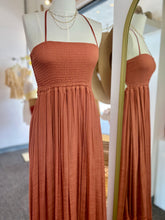 Load image into Gallery viewer, Janice White, Black or Rust Backless Maxi Dress