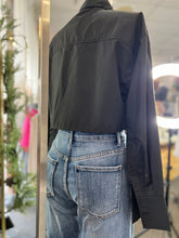 Load image into Gallery viewer, Jassiby Black or White Long Sleeve with Rhinestone Bowtie Top