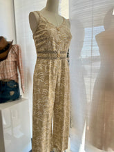 Load image into Gallery viewer, Adilene Taupe Loose High Waist Wide Leg Jumpsuit