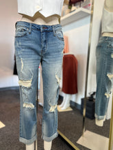Load image into Gallery viewer, Alice Distressed Denim Mom Jeans