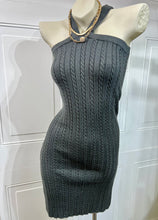 Load image into Gallery viewer, Analy Charcoal 2 Piece Cable Knit Skirt Set