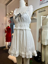 Load image into Gallery viewer, Mila Eyelet White babydoll Dress