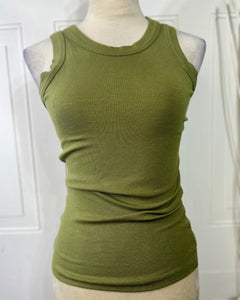 Alice Red, White, Black, Natural, Olive or Gray Basic Tank Top