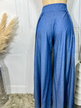 Load image into Gallery viewer, Donna Denim Super Wide Leg Palazzo High Rise Pants