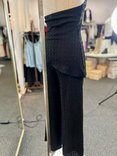 Load image into Gallery viewer, Alice Black Asymmetrical Halter Top Set