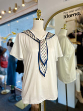 Load image into Gallery viewer, Vanessa Inspired Scarf Print Soft Stretchy Tee