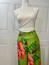 Load image into Gallery viewer, Veronica Green Wide Leg Palazzo Pants