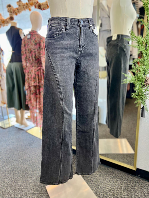 Linette Black Wide Leg Jeans