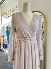 Load image into Gallery viewer, Katelyn Navy Blue or Light Gray Long Dress with Long Sleeve