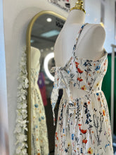 Load image into Gallery viewer, Sasha Boho Tie Back Tiered line Maxi Floral Sundress
