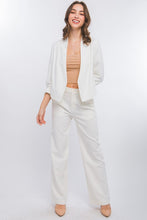 Load image into Gallery viewer, ARIA WHITE, PEACH, or BEIGE CROPPED BLAZER