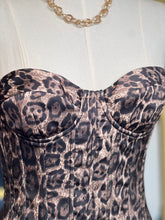 Load image into Gallery viewer, Jassiby Brown/Black Animal Print Corset