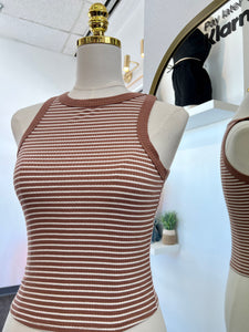 Pauline Sleeveless Basic Lined Tank Top