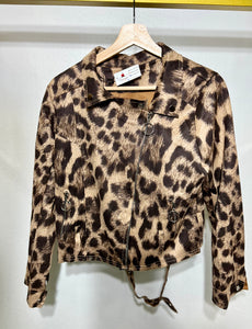 Halsey Brown/Black Animal Print Jacket