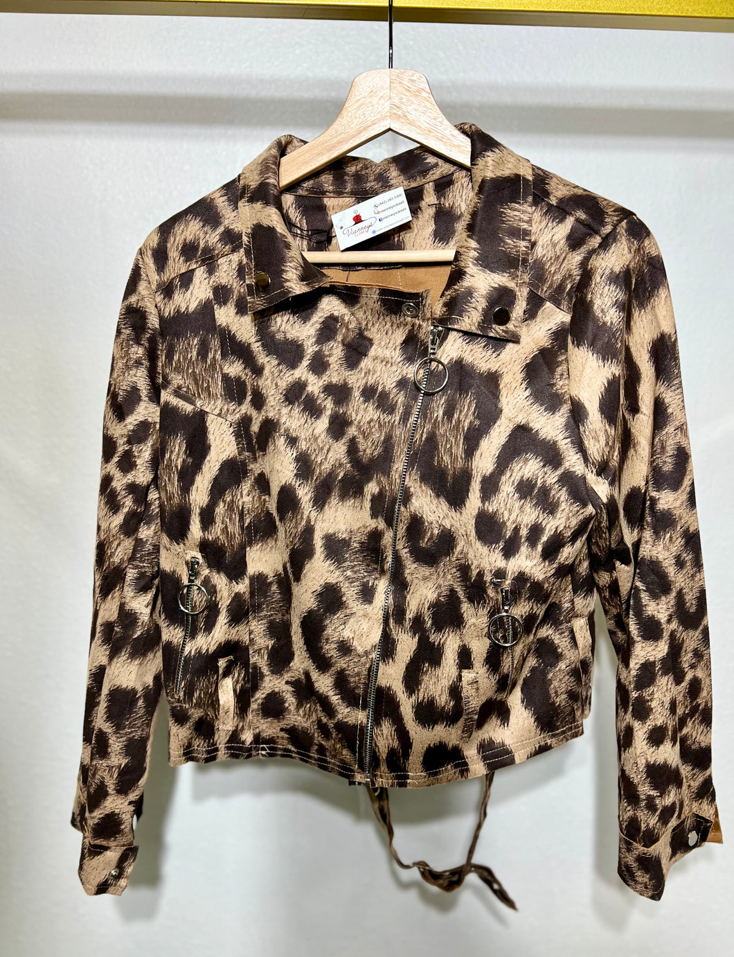 Halsey Brown/Black Animal Print Jacket
