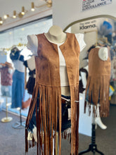 Load image into Gallery viewer, Rossemary Camel Western Boho Vest