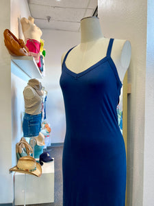 Aubrie Navy Razorback Maxi Dress