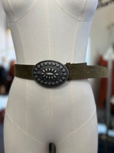 Load image into Gallery viewer, Valerie Silver Buckle Leather Belt