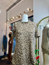 Load image into Gallery viewer, Vanessa Leopard Ruffle High Stretchy High Neck Top