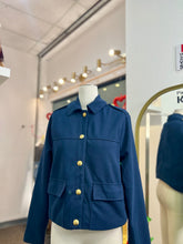 Load image into Gallery viewer, Sadie Navy Gold Button Detail Jacket