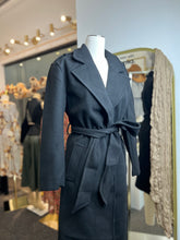 Load image into Gallery viewer, Beckie Black Long Sleeve Long Coat